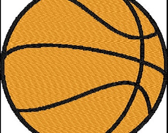 Basketball Embroidery Design