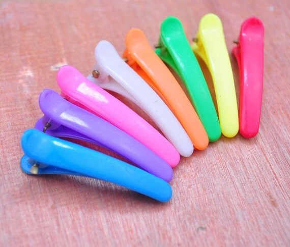 acrylic hair diy clips Clips Hair Plastic alligator Mixed clip hair 100PCS Accessory Plastic small Assorted,DIY Colors