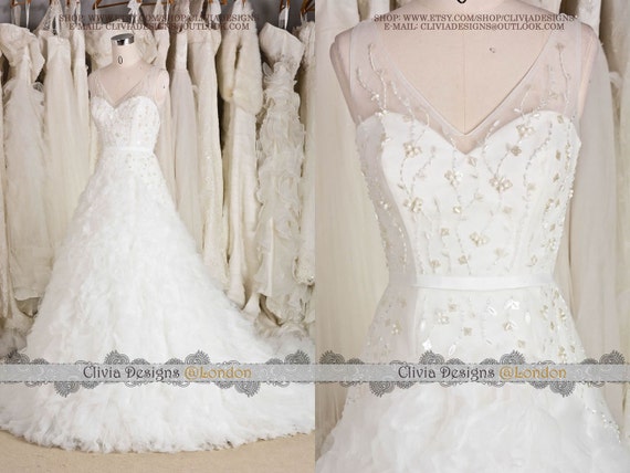 fairy Tale  Crystal Dress, dress shop  Fairy  crystal Wedding neckline Tulle Beading Ruffles V wedding