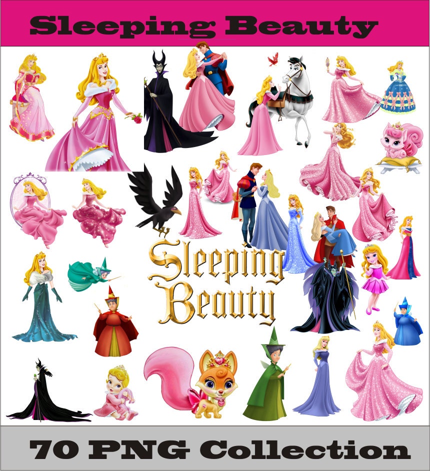 Sleeping Beauty Collection PNG Vector Instant by SlavGraphics