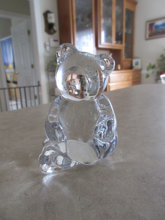 Vintage Princess House 24 Lead Crystal Bear by MimisMiniMall