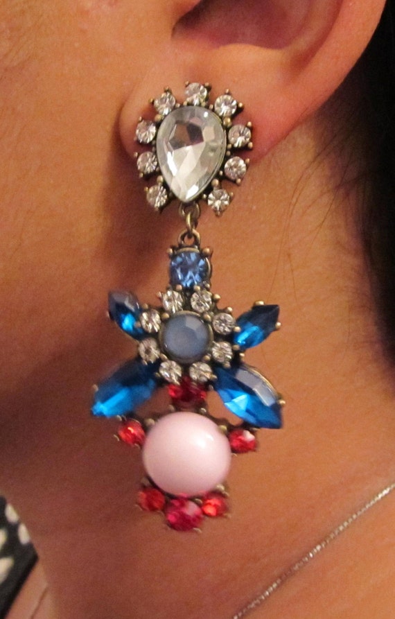 Cotton Candy Drop Earrings by Jewelivy on Etsy