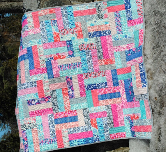 Quilt Pattern.... Easy Beginner Quick ...Strip and Jelly Roll