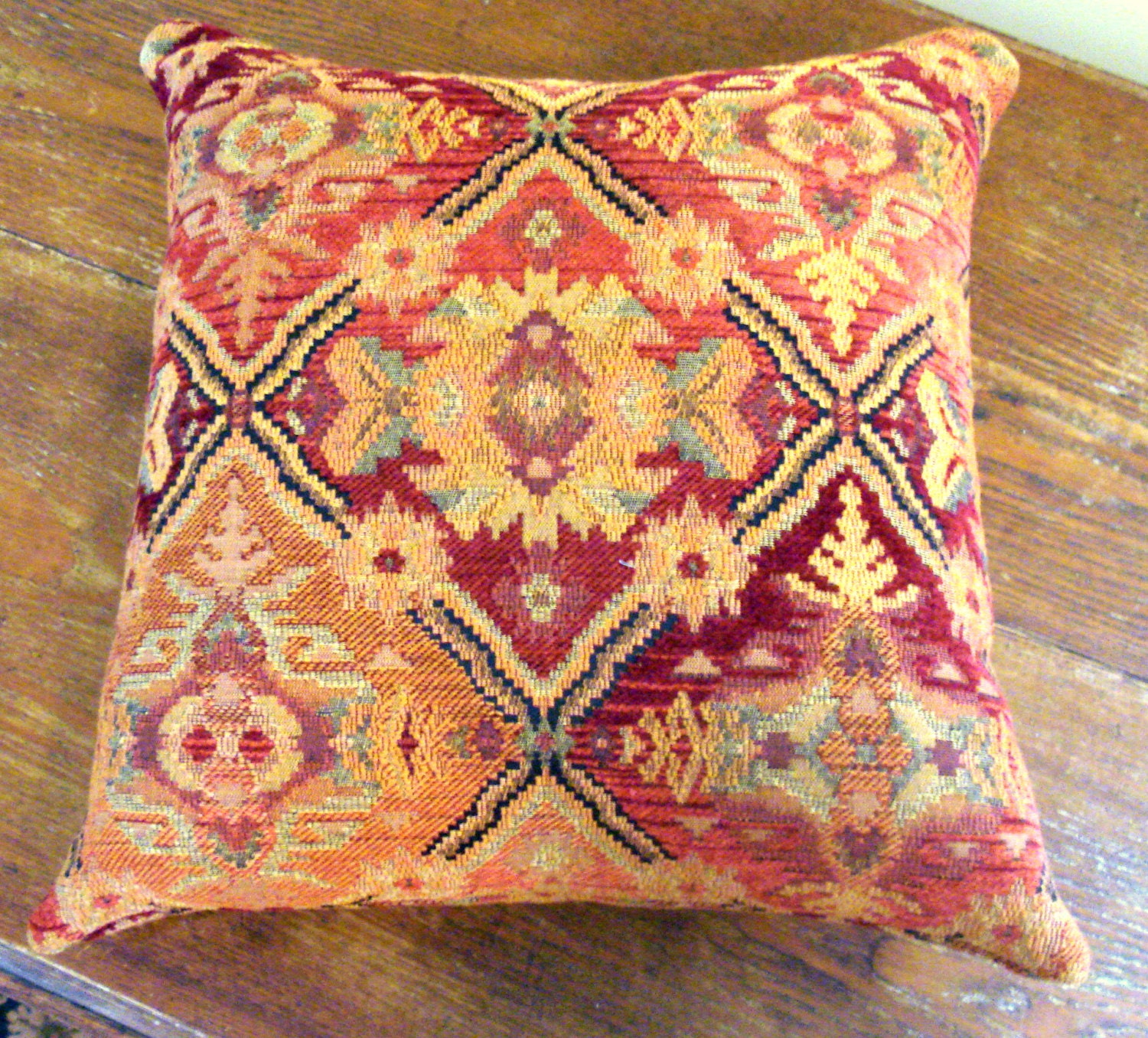 Pillow Covers in Chenille Tapestry Fabric Set of by uniquelynancy