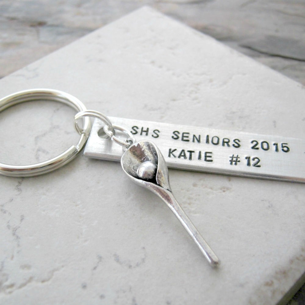 Personalized LACROSSE Keychain bulk options Senior gifts
