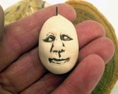 Face Bead, Ceramic Bead, Focal Bead, Handmade Bead Supplies Face Bead, Ceramic Bead, Focal Bead, Handmade Bead Supplies