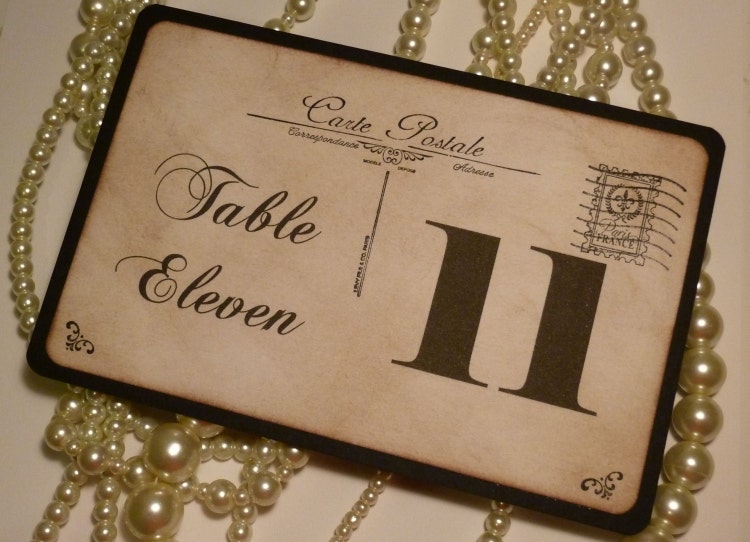 Vintage Table Numbers 8