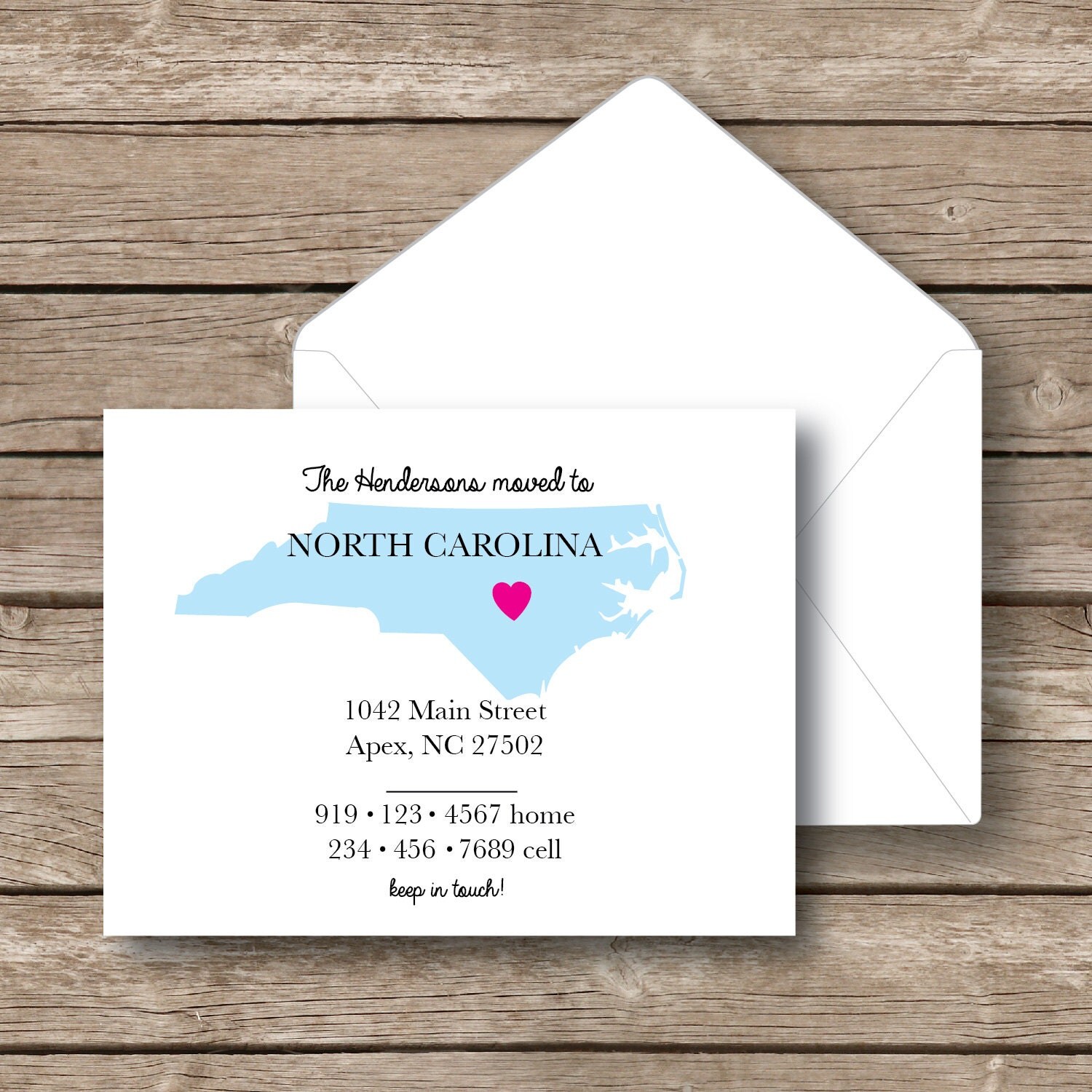 Personalized new address cards i moved cards by sweetgrassprints