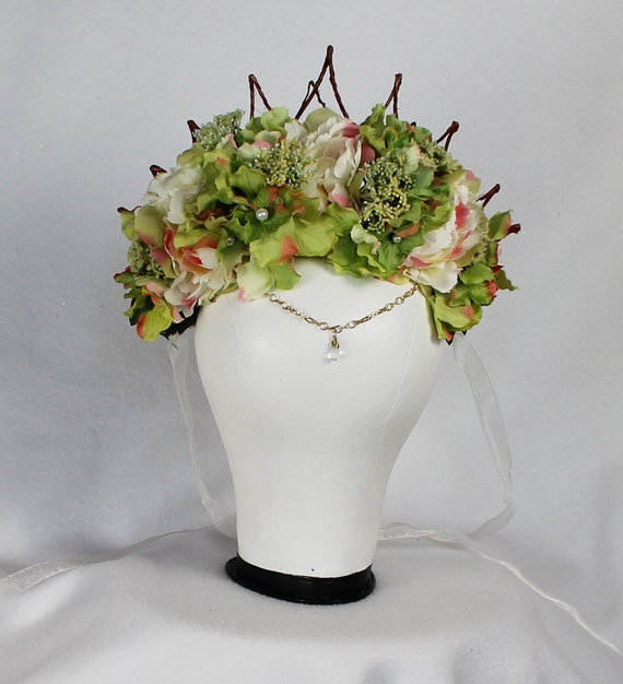 Hair flower green Wedding Accessory, Headpiece,Wedding Crown, Wedding Green crown Flower Hair flower green Wedding Accessory, Headpiece,Wedding Crown, Wedding Green crown Flower