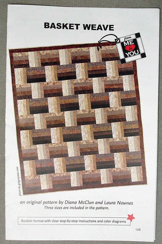 Quilt Pattern Basket Weave by QuiltedLovelies on Etsy