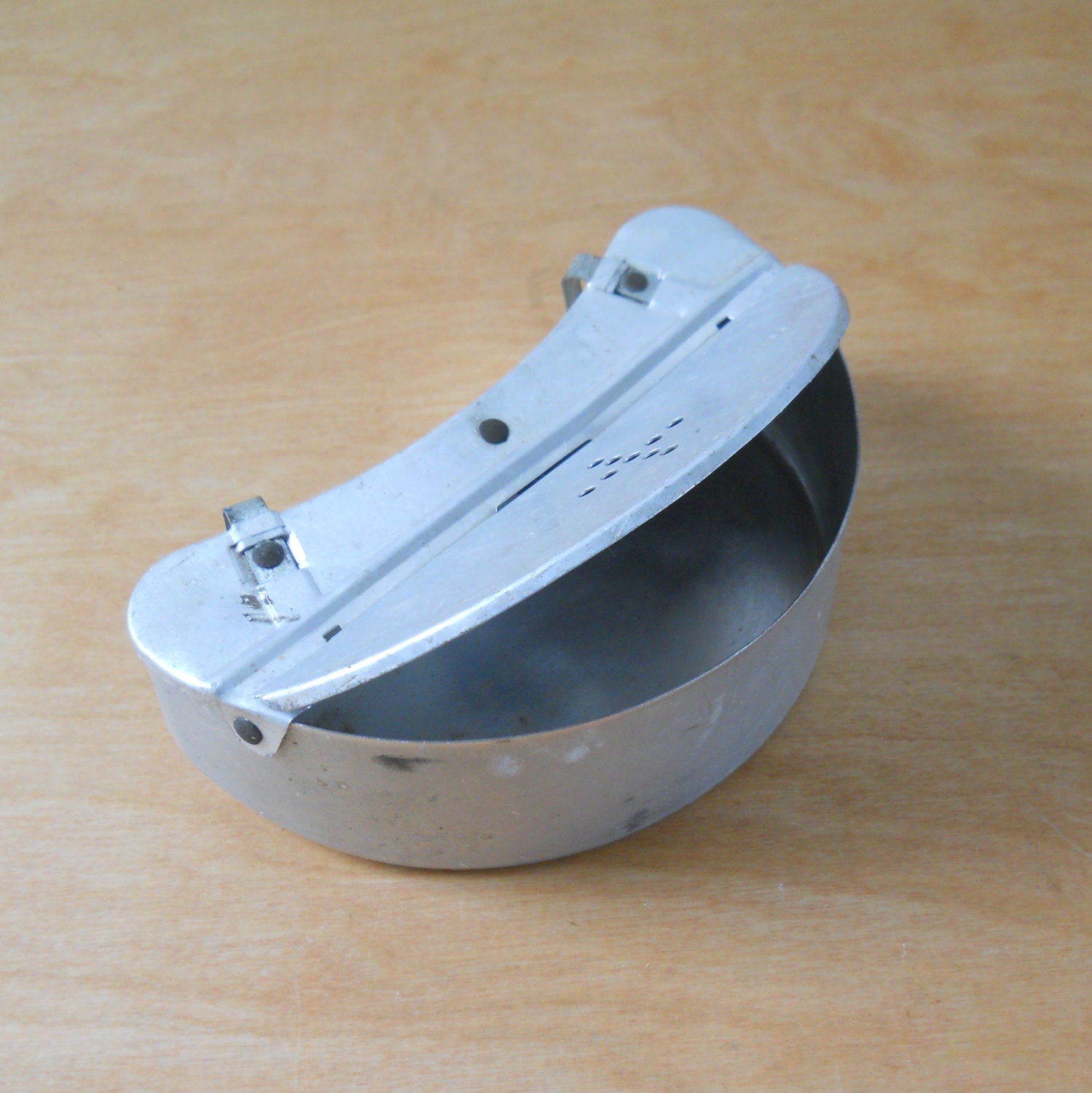 Vintage Aluminum Bait Box • Metal Belt Bait Box • Fishing Gear Haute Juice