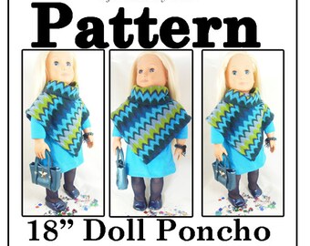 18 " American Girl Doll Poncho Tutorial