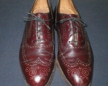 Johnston And Murphy Mens Shoes Leat her WingTips Reddish Brown Size 10 ...