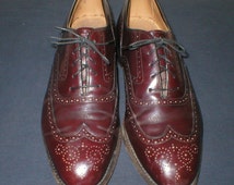 Johnston And Murphy Mens Shoes Leat her WingTips Reddish Brown Size 10 ...