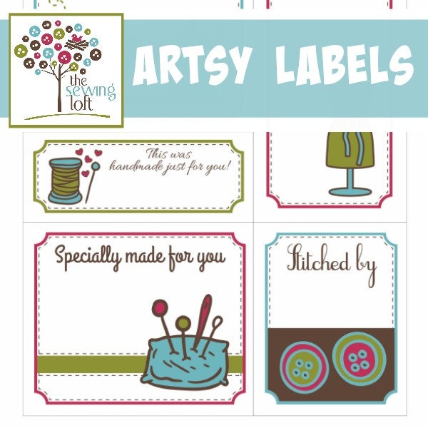 Printable Artsy Quilt Labels