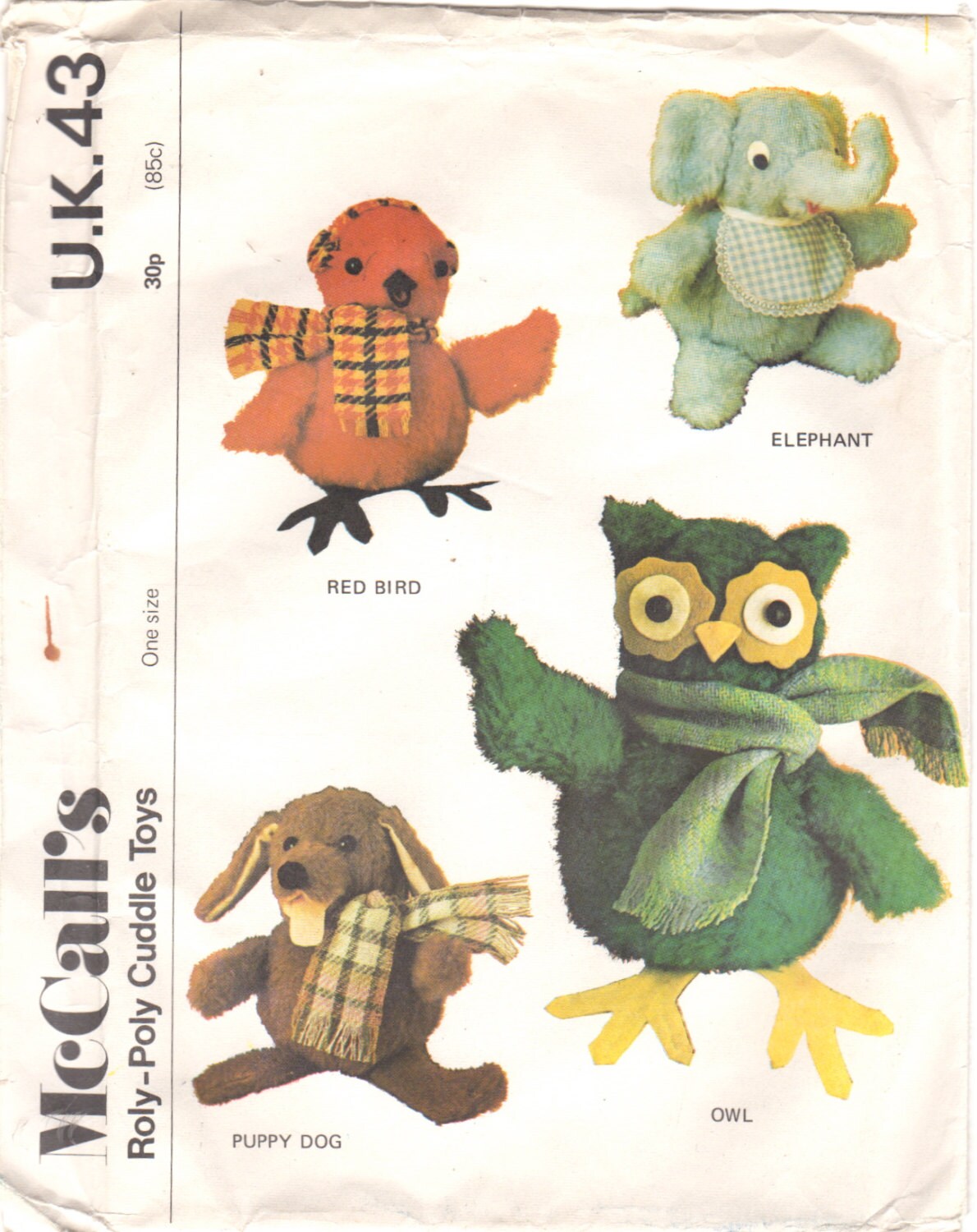 stuffed animal patterns mccall's