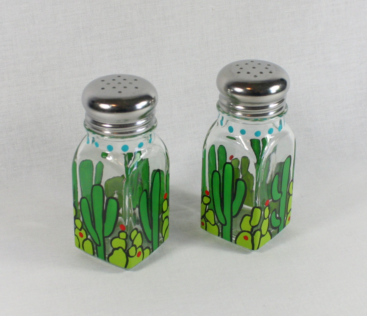 Salt and Pepper Shaker Set Southwest Kitchen Decor Cactus