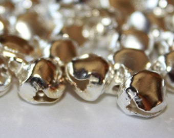 100 silver metal bells Crafts jewelry sewing