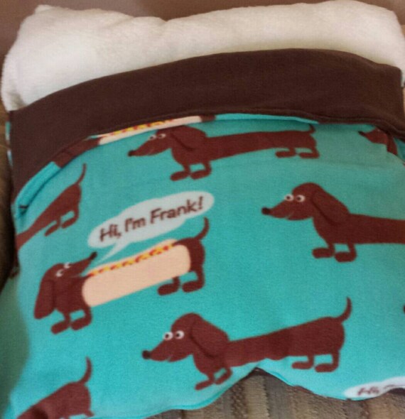 Dachshund print snuggle bed