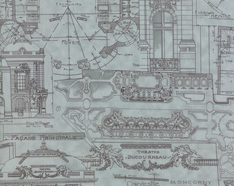 Passport from 3 Sisters for Moda Etchings Map in Aqua