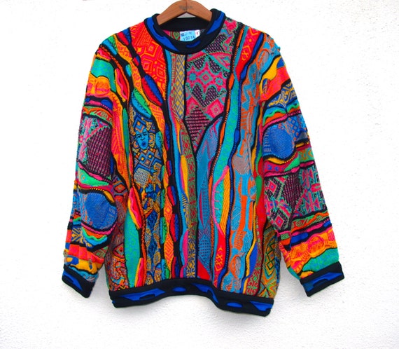 COOGI Australia M Multi Colorful Sweater Men's multi color