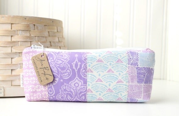 Blue and Purple Pencil Case Cute Pencil Case Purple Lavender