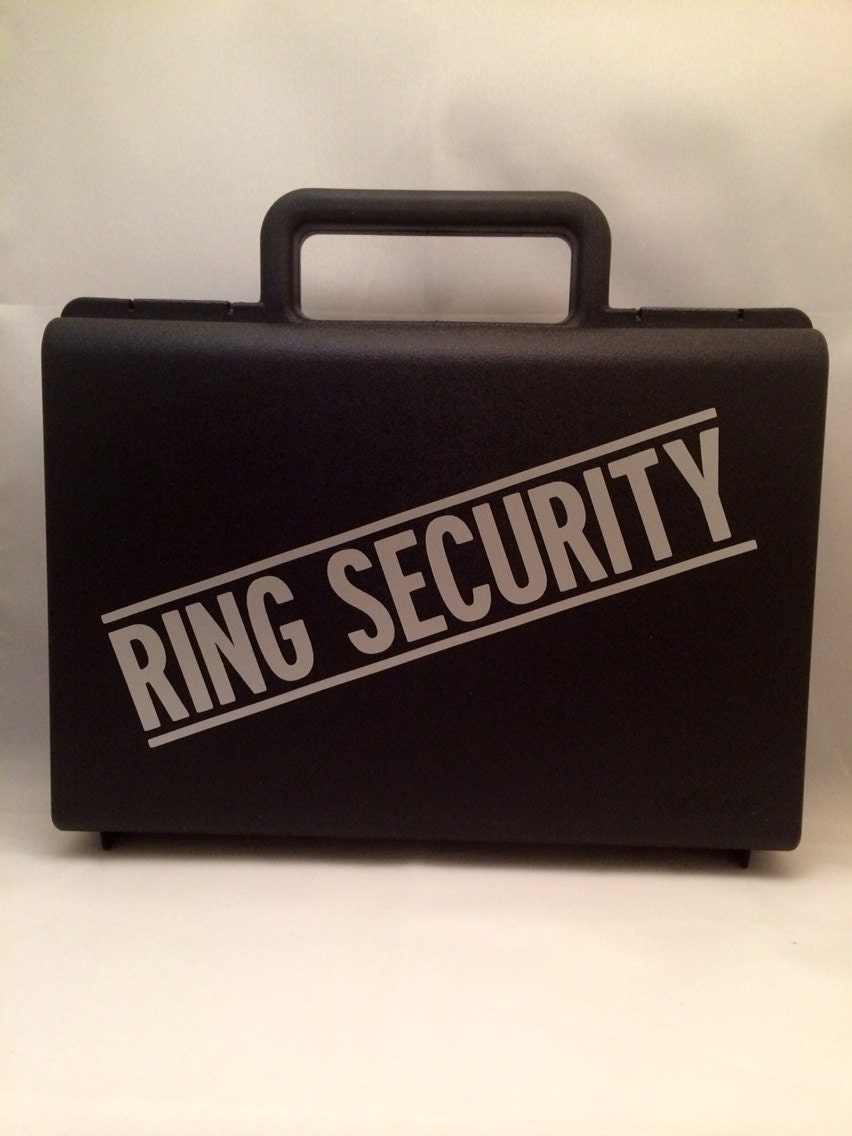 Ring Bearer Briefcase Ring Security Case Ring Security