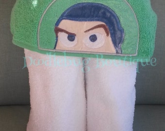 buzz lightyear hooded towel