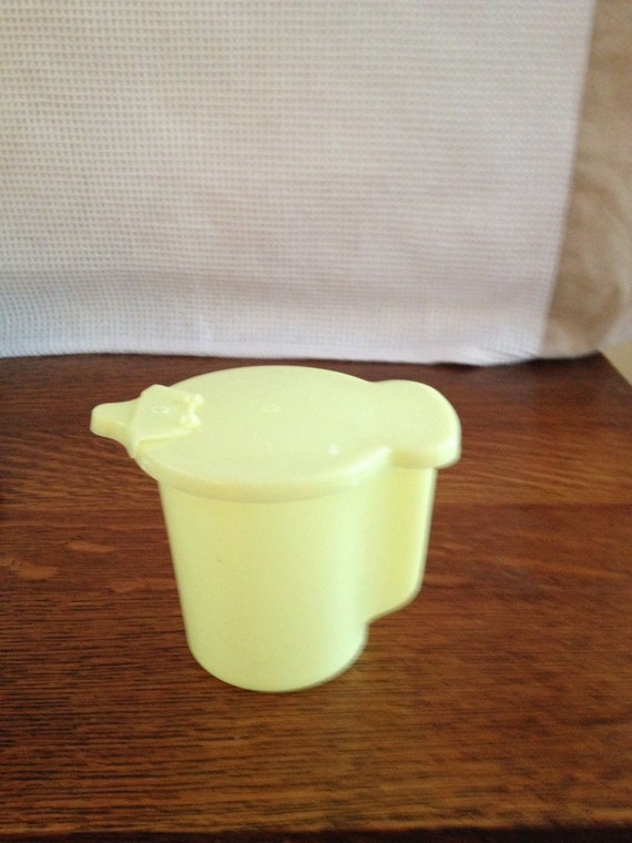 Vintage Tupperware Yellow Sugar or Milk Dispenser