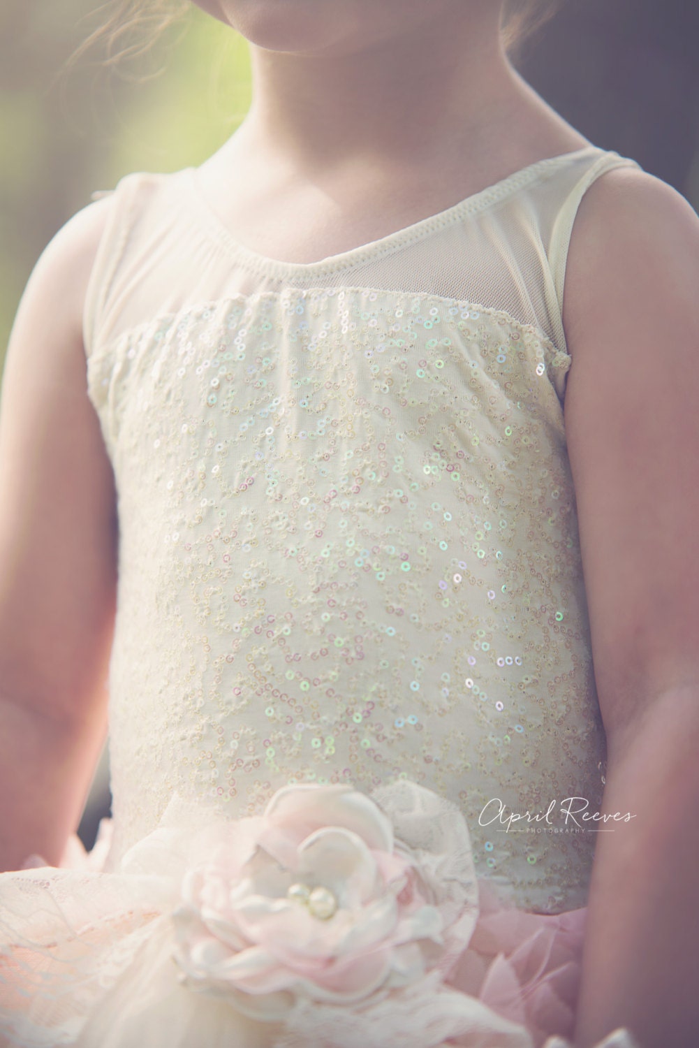 Girls peaches and cream lace flower girl dress 18 by primafashions