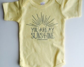 You Are My Sunshine Bodysuit - Available in various colors and Sizes