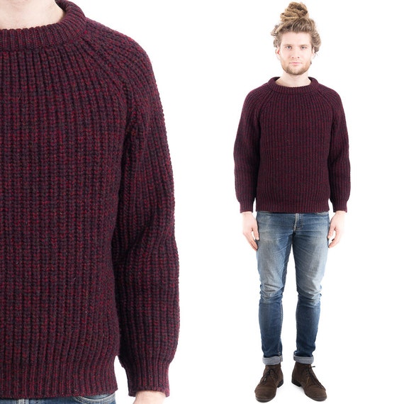 Women mens pullover sweater with elbow patches asos