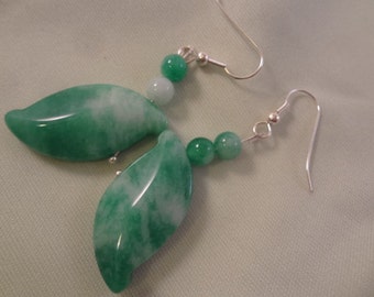 Real jade earrings | Etsy