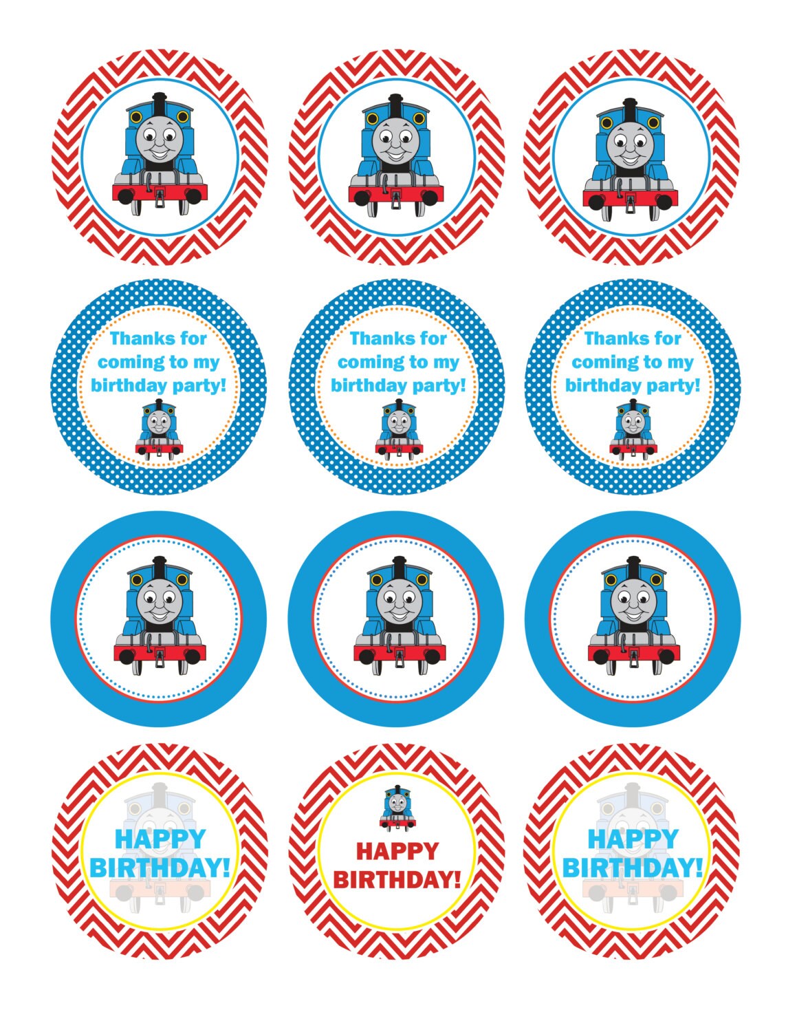 Cake Decorations 14 Thomas The Train Cupcake Toppers Cake Decorations 14 Thomas The Train Cupcake Toppers