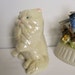 White Persian Cat Cat figurine Porcelain Lusterware Cat