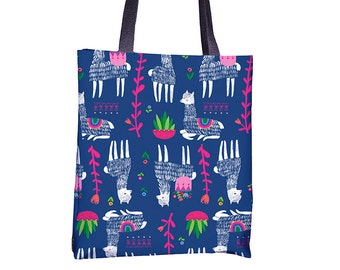 Happy Alpacas Tote Bag
