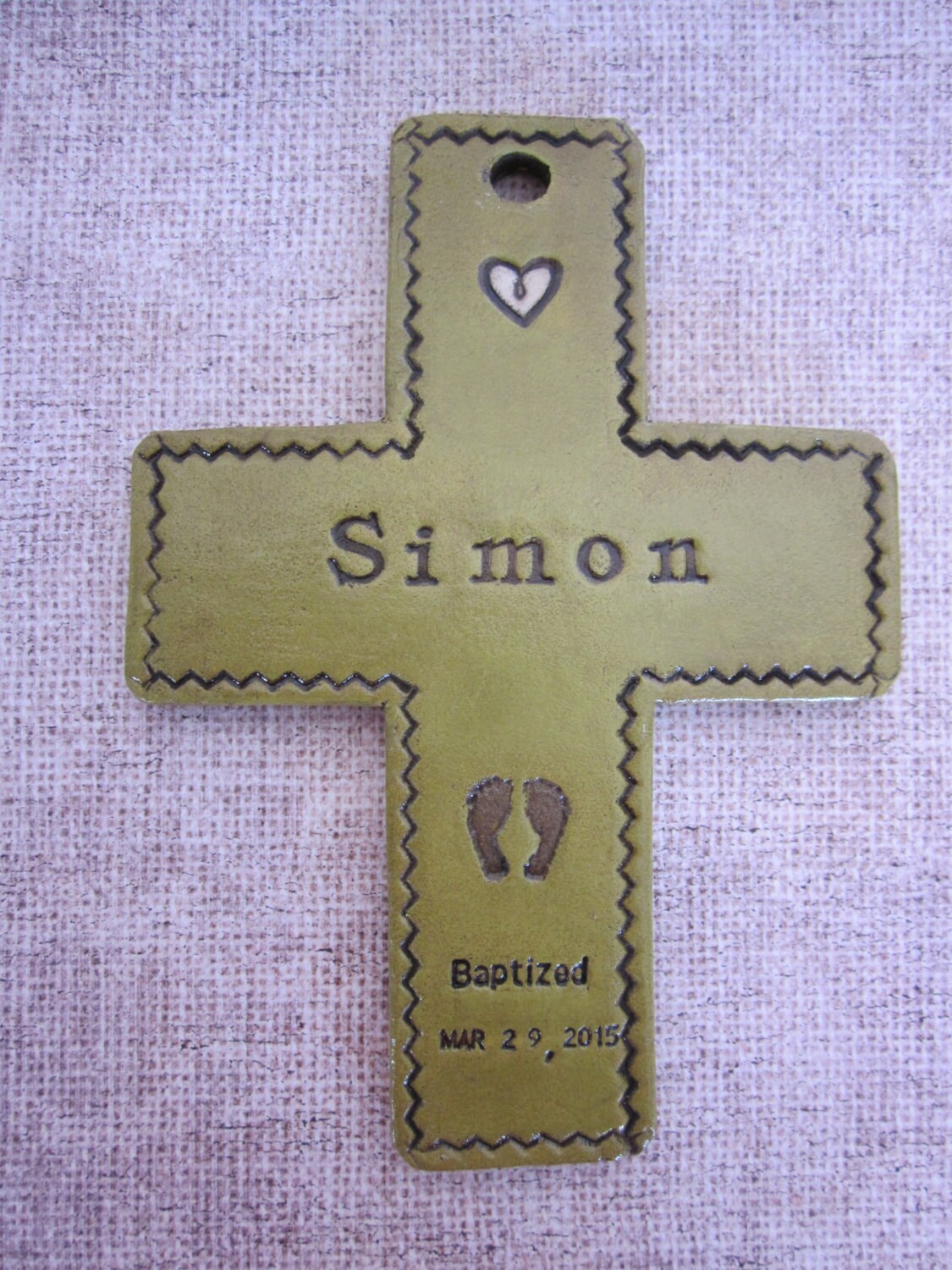 Baptismal cross for boy personalized Baptism gift Baptism