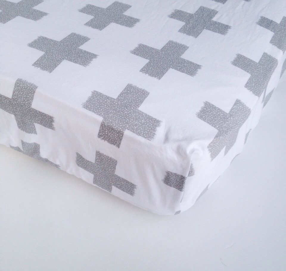 Grey Crib Sheets Baby Bedding / Nursery Bedding / by Babiease