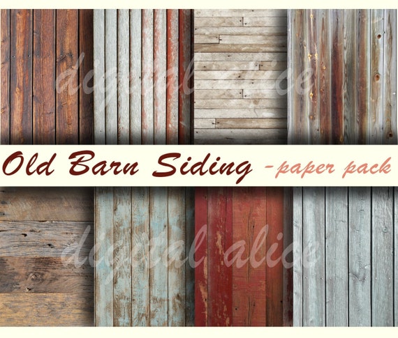 OLD BARNWOOD TEXTURES Paper Pack Digital Papers 8 Worn Barn