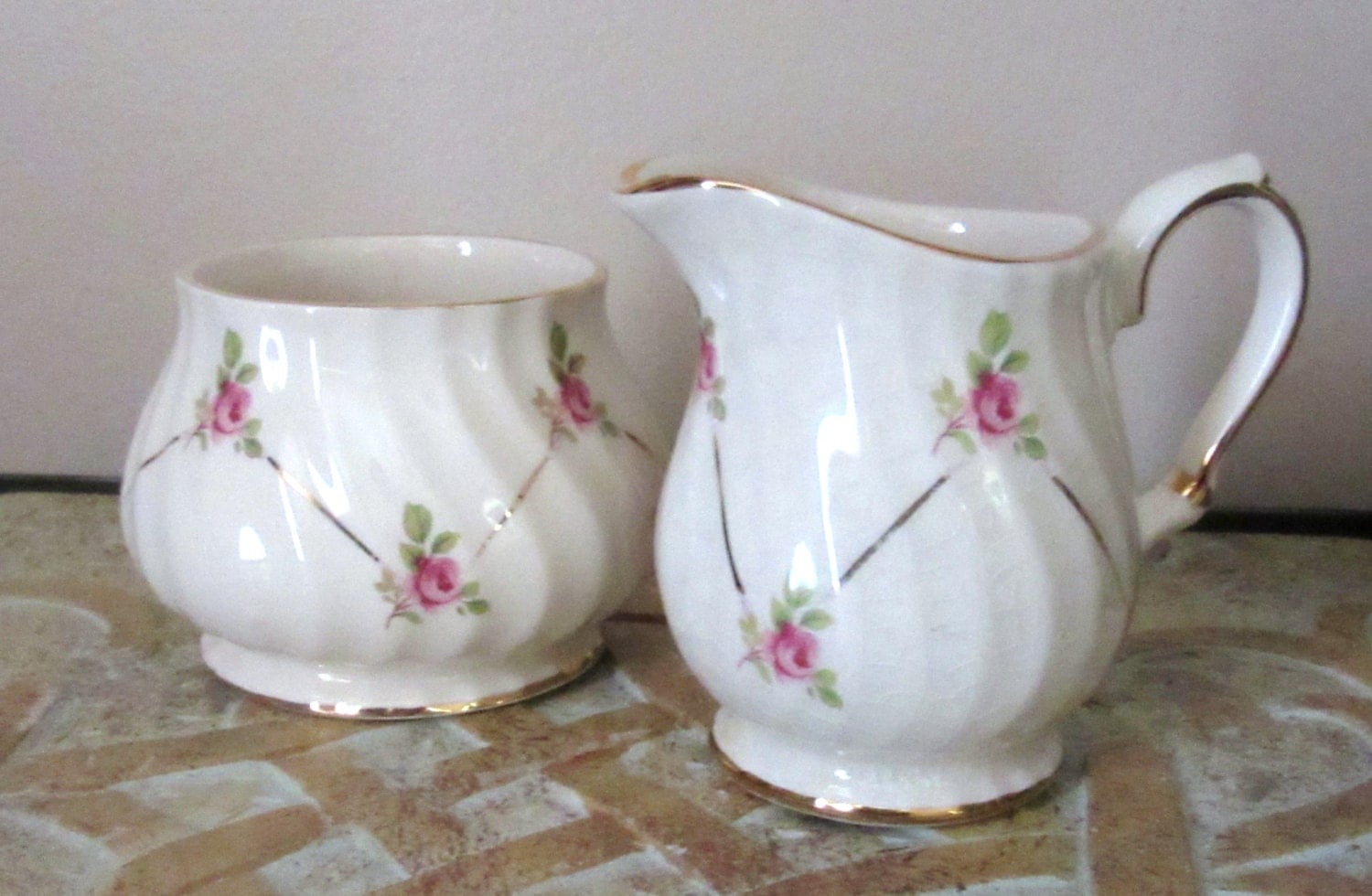 Sadler Sugar Creamer ~ Vintage 1940s Sadler ~ Sadler England ~ Sadler 