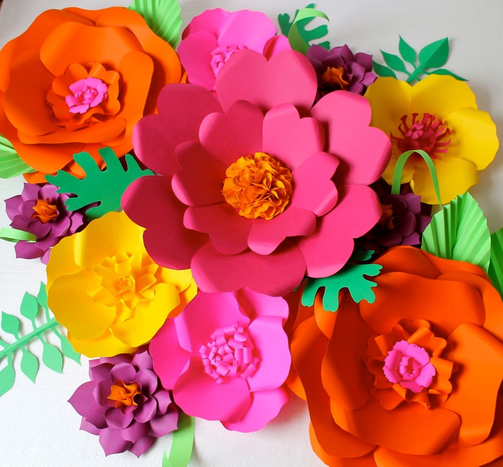 Extra large Paper Flower Backdrop Custom Colours