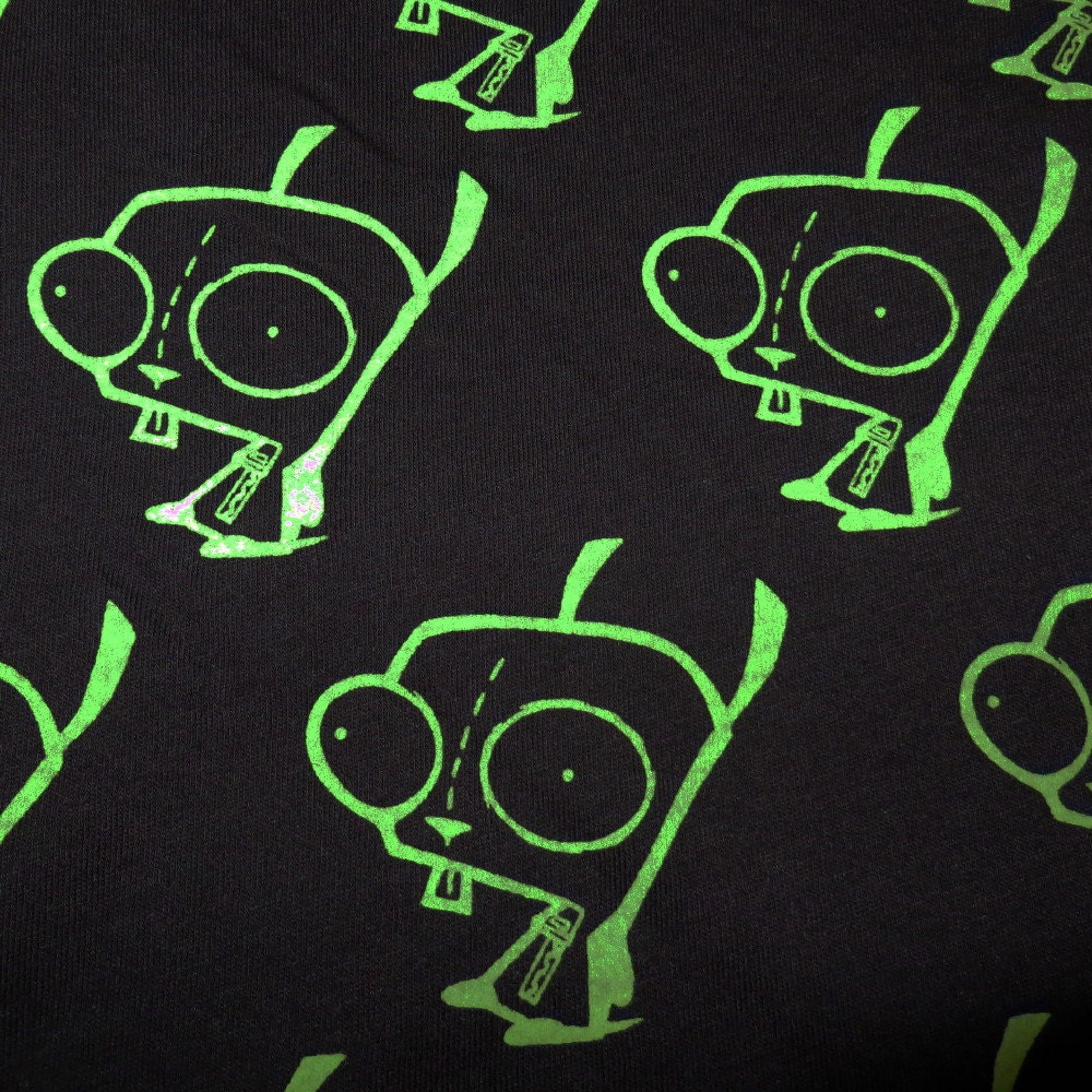 GIR Jersey Fabric Invader Zim Spandex Sewing Quilting by LeoLines
