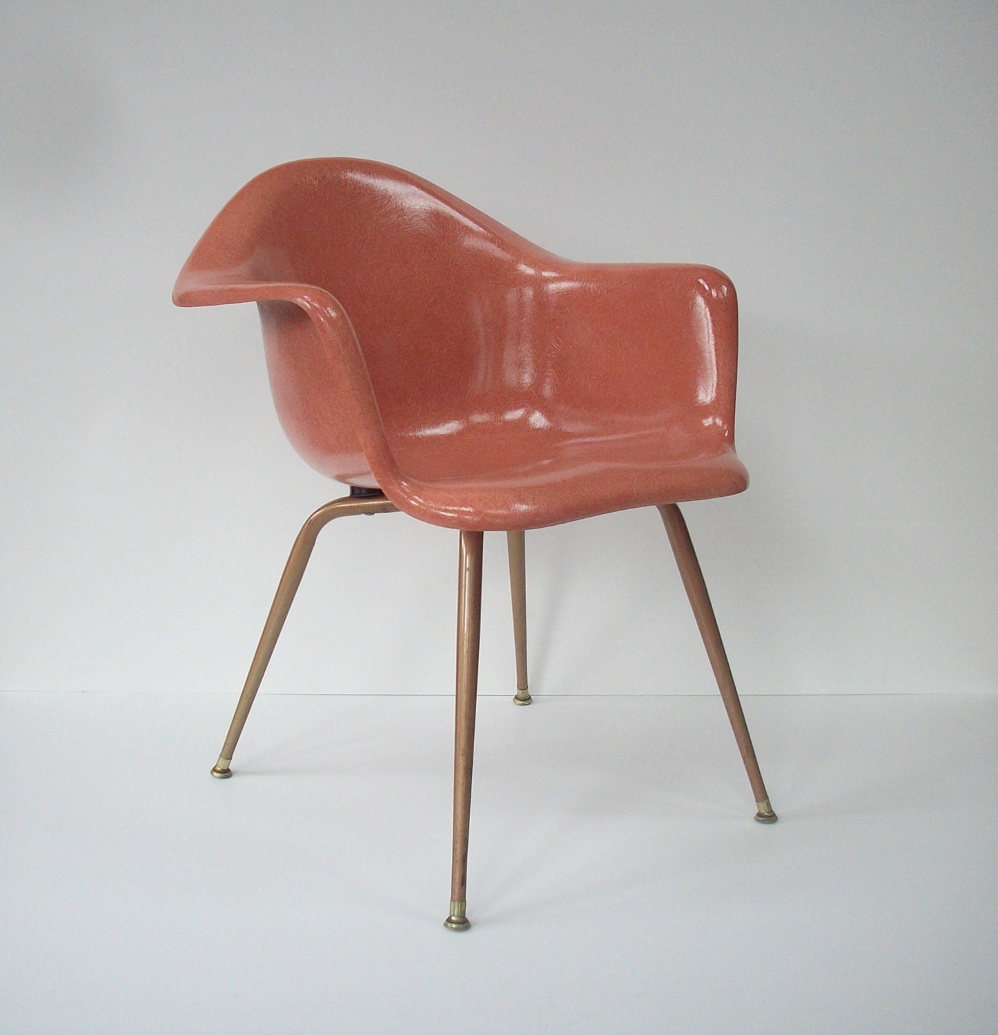Vintage Chromcraft Fiberglass Shell Chair / Mid Century Modern