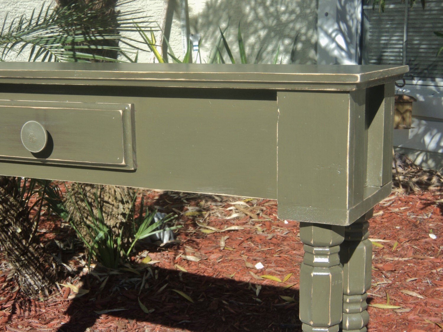 Tight Space Furniture Skinny Entry Table Hallway Plant