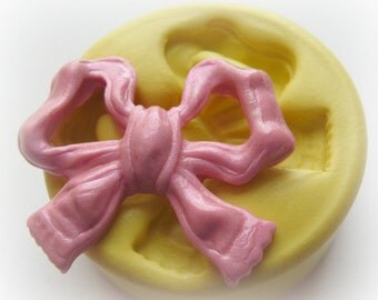 Silicone Bow Mold For PMC Polymer Clay Resin Cabochon Bow Mold