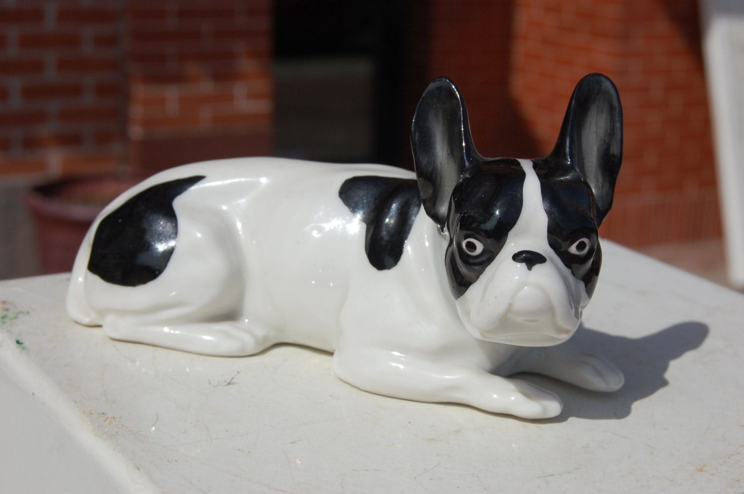 porcelain bulldog figurine
