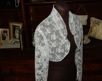 Vintage inspired Chantilly Lace Bolero Jacket Made to Order
