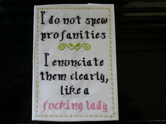 inappropriate needlepoint kits