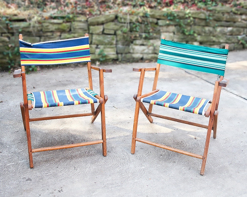 mini wooden deck chairs