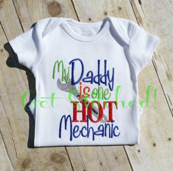 Daddy onesie sayings HOT mechanic carpenter HOT DADDY